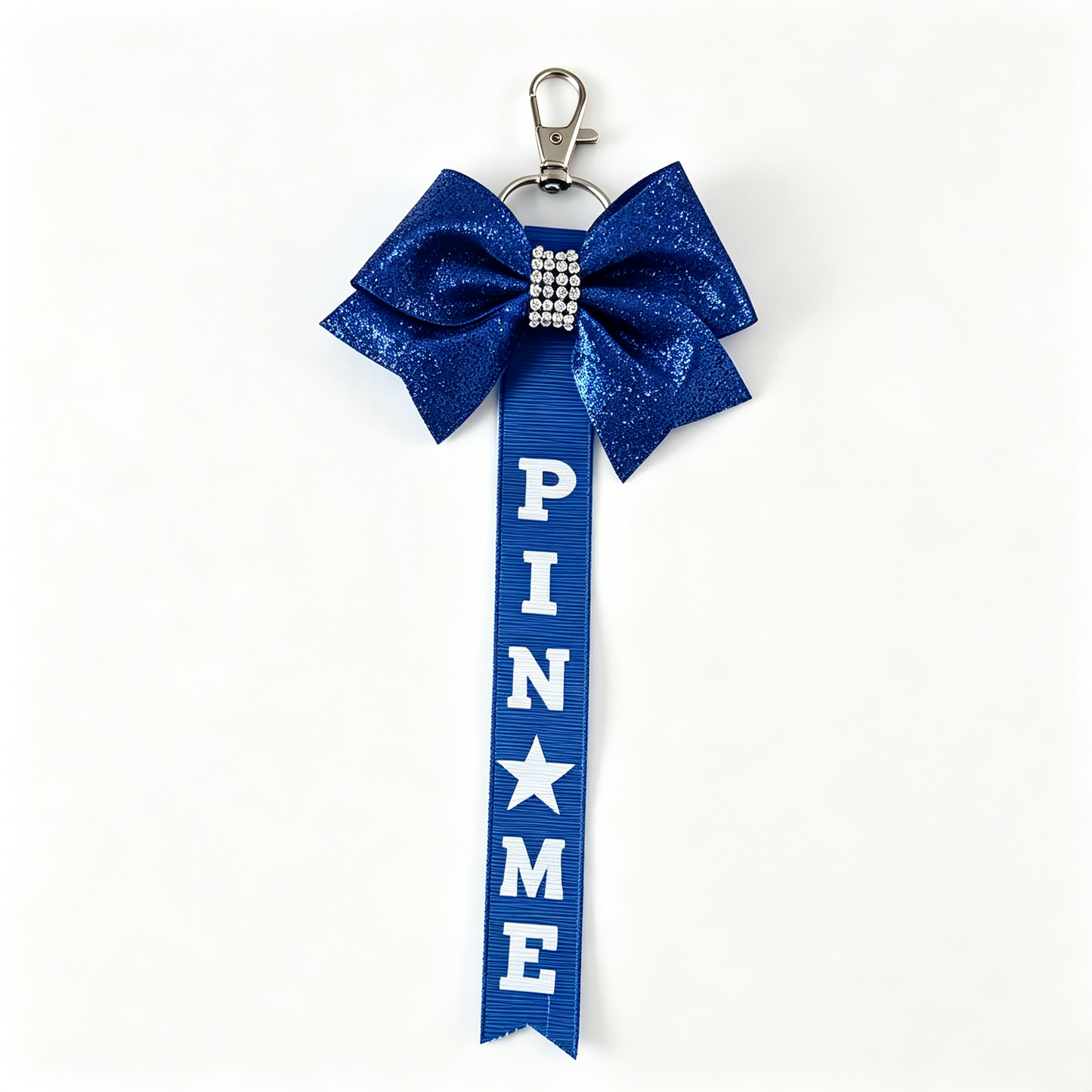 Cheer Bow Bag Charm Keychain