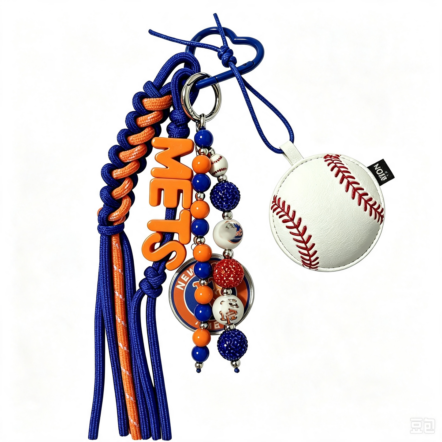Baseball Keychain without Rhinestone