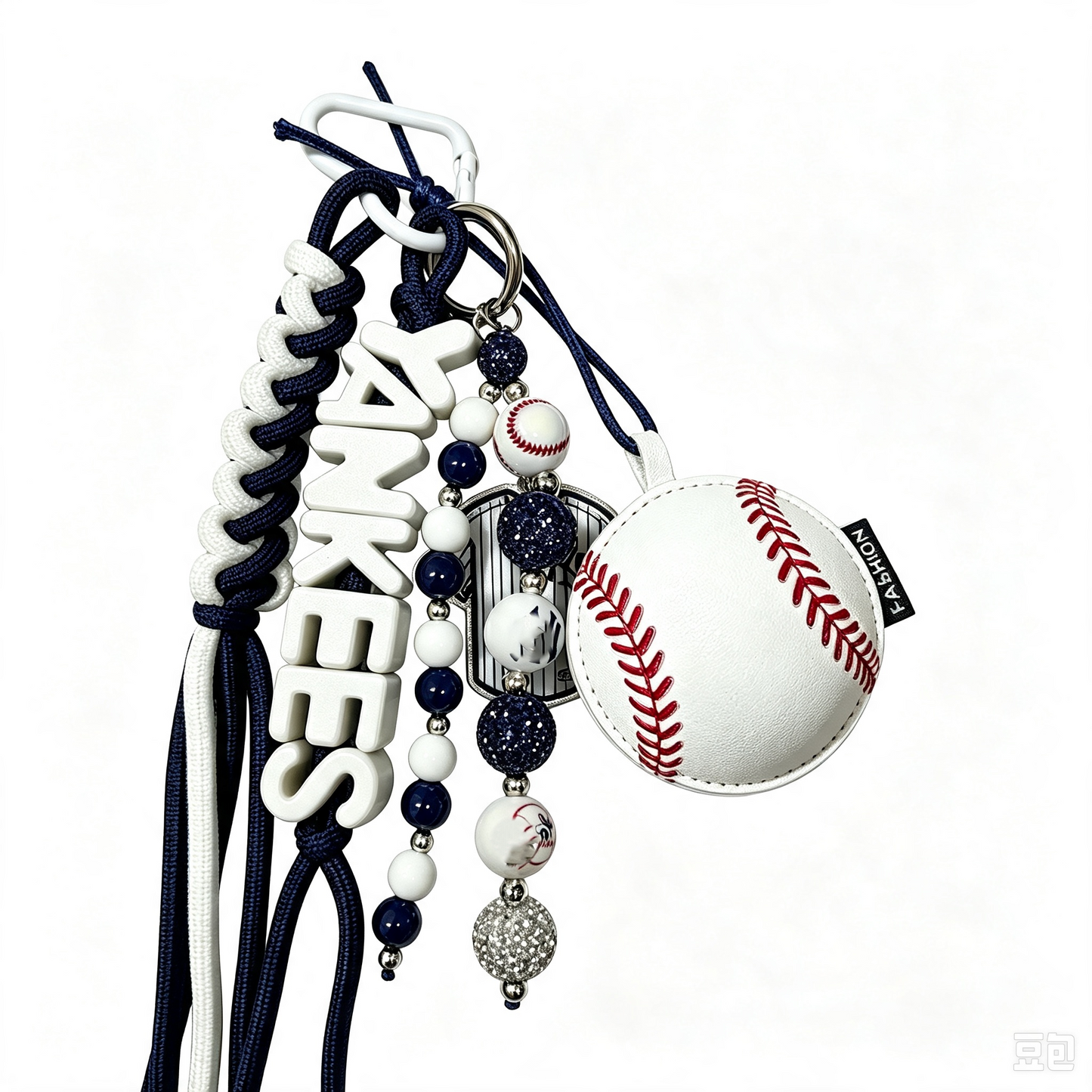 Baseball Keychain without Rhinestone
