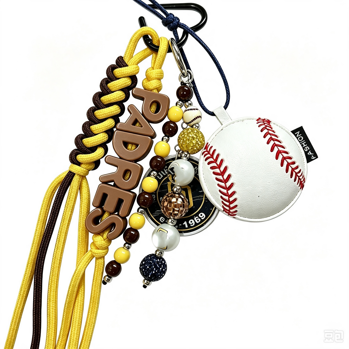Baseball Keychain without Rhinestone