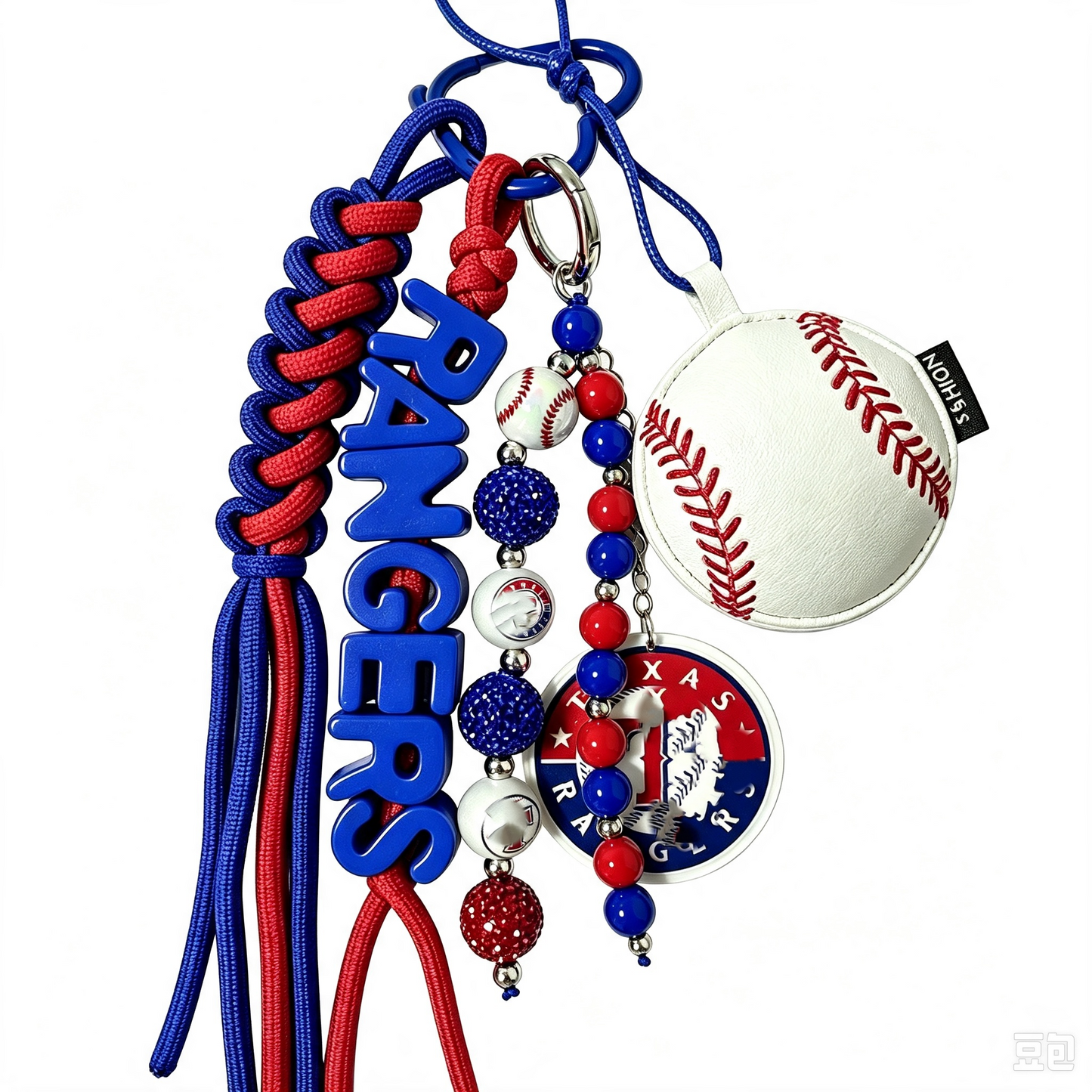 Baseball Keychain without Rhinestone