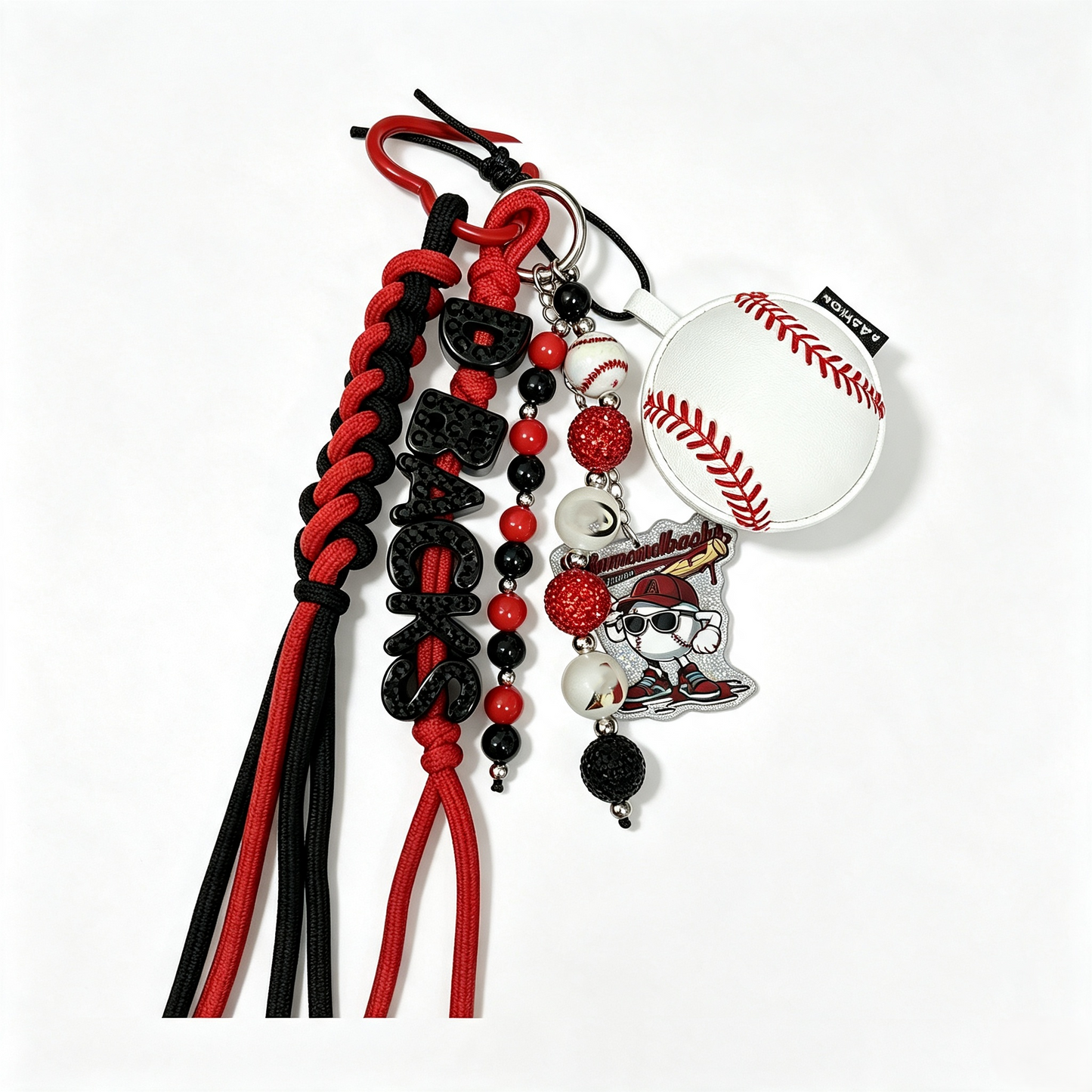 Baseball Keychain with Rhinestone